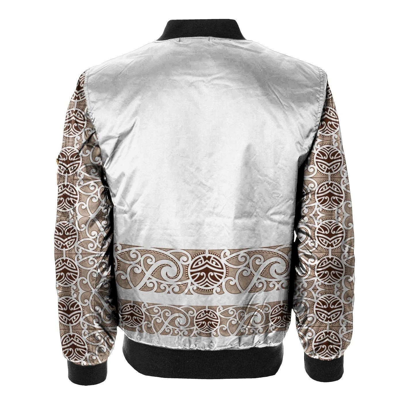 Maori Pattern 3d Printed Unisex Bomber Jacket
