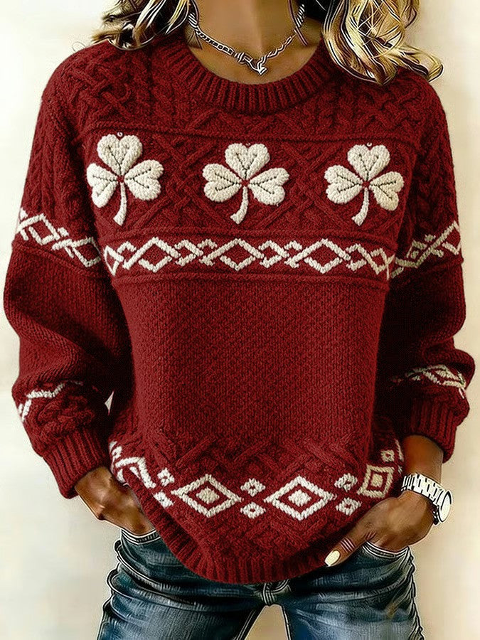 Women's Saint Pao Print Knit Sweater