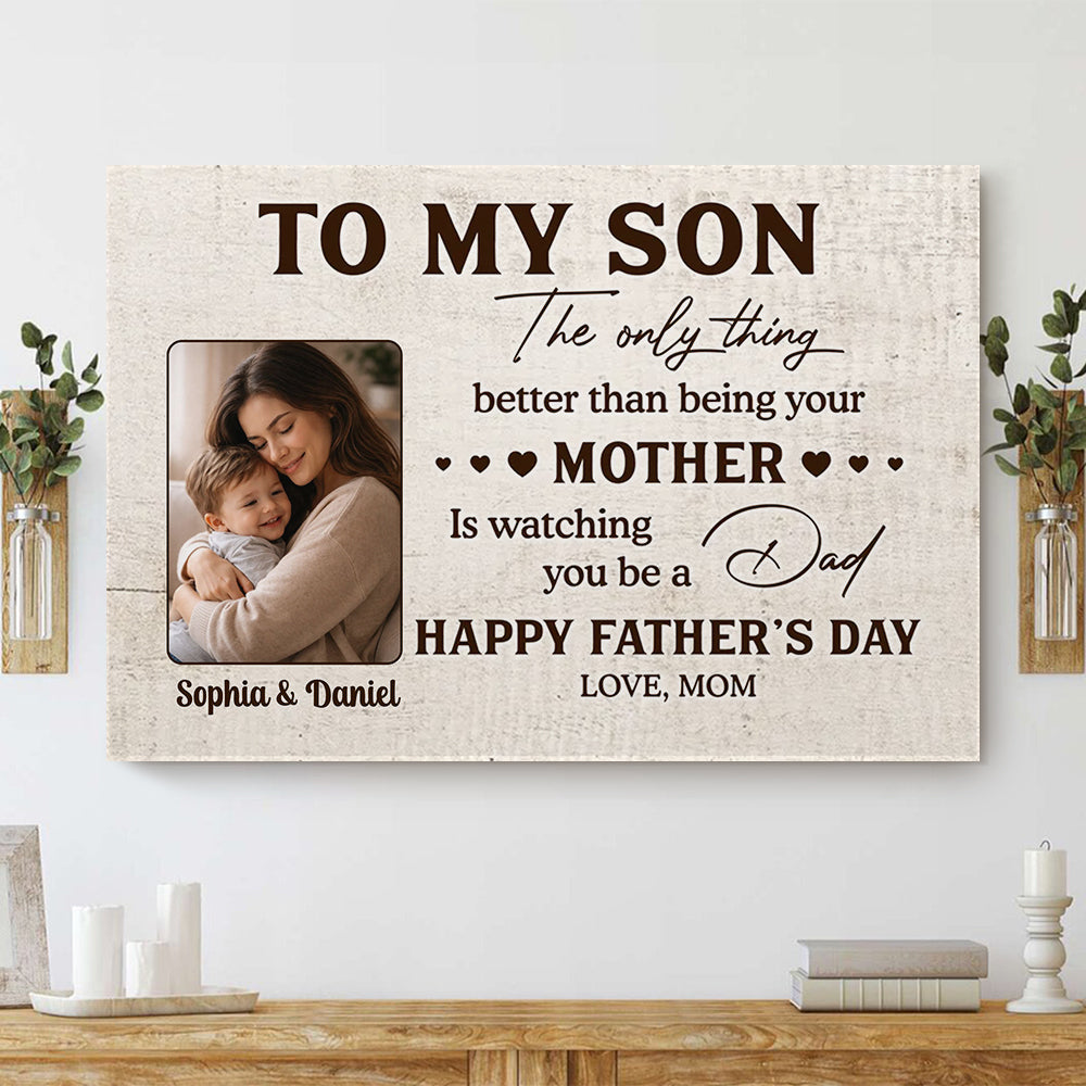 Personalized Canvas - Heartfelt Gift For Son