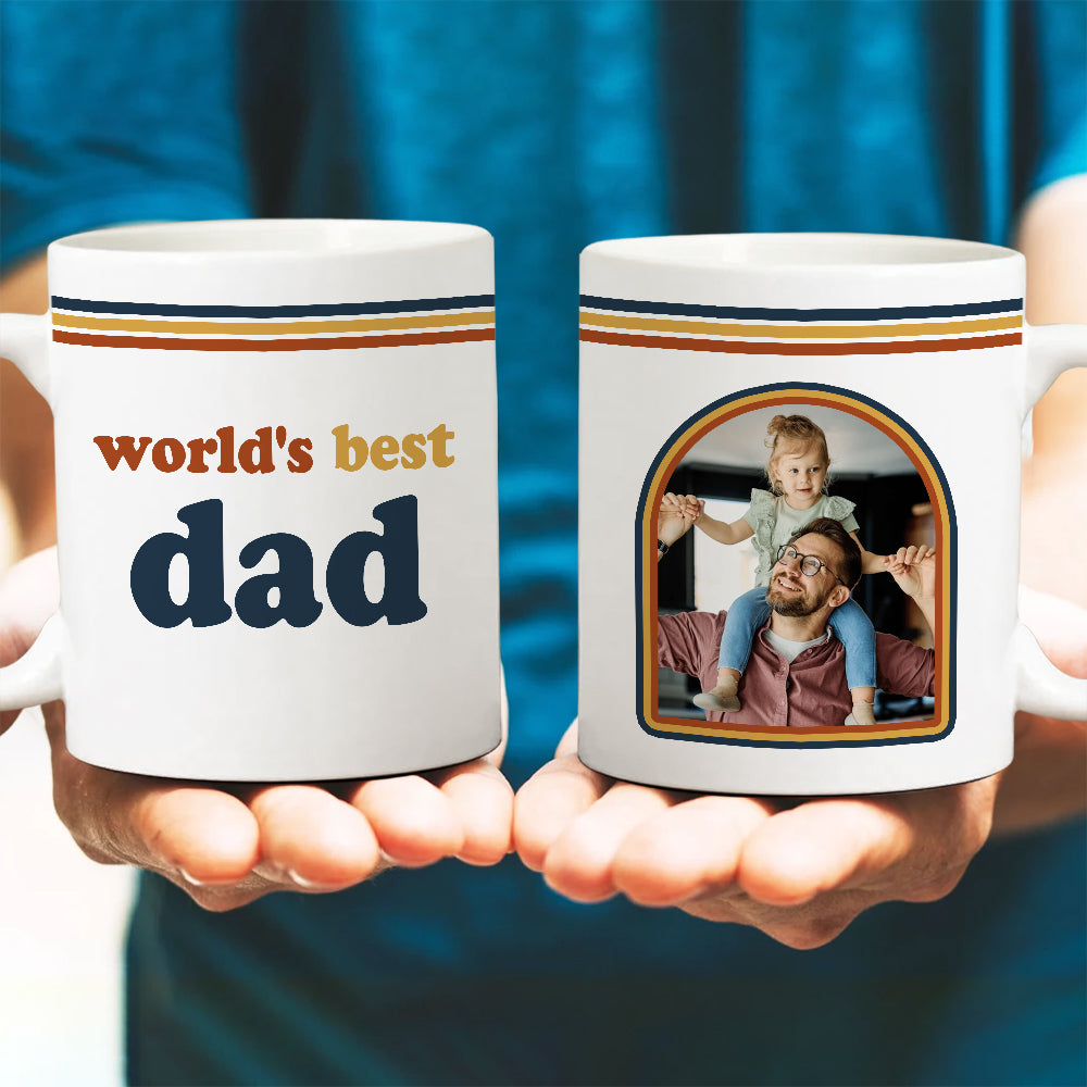 Custom World’s Best Dad Photo Mug