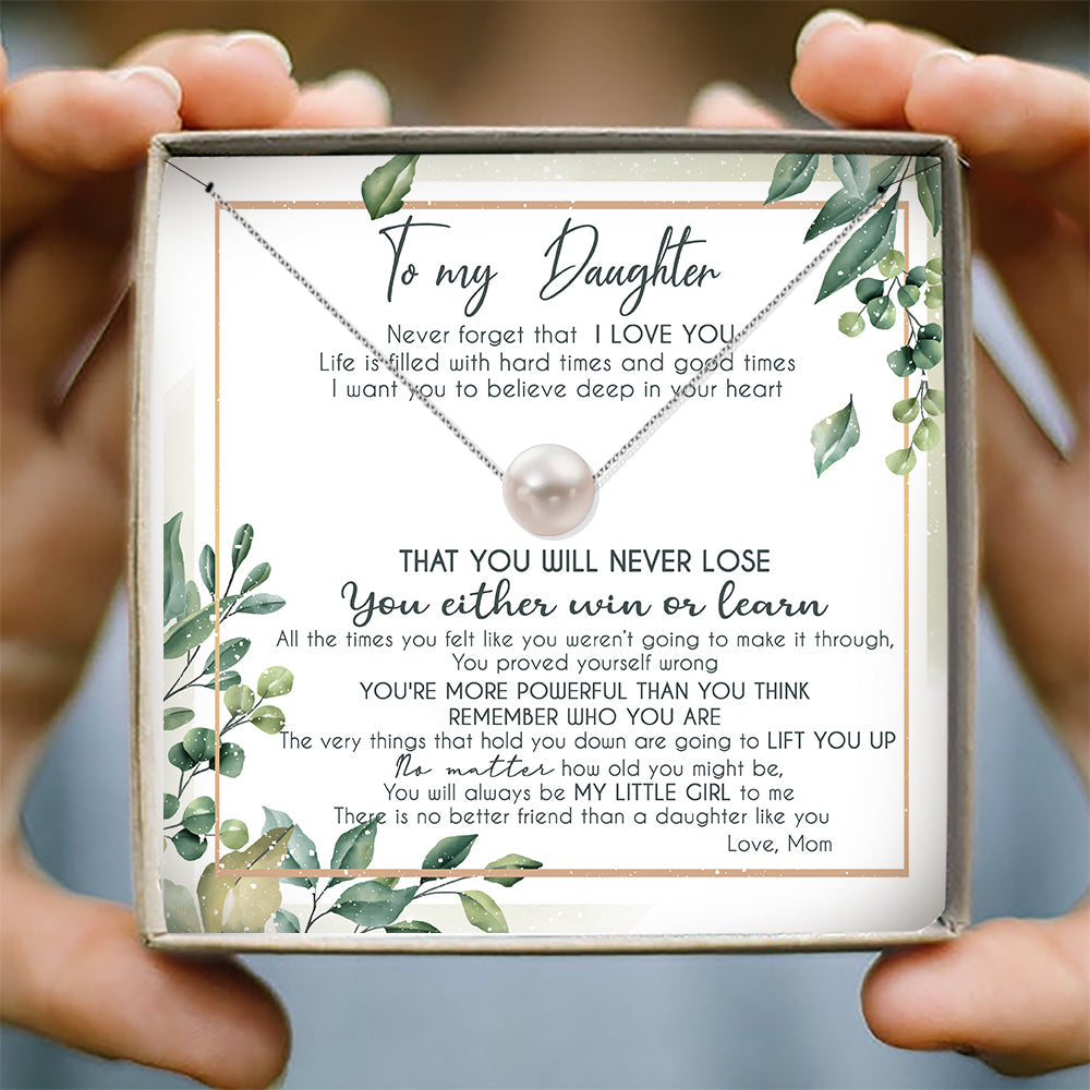 I WANT YOU TO BELIEVE IN YOUR HEART - NECKLACE FOR DAUGHTER FROM MOM