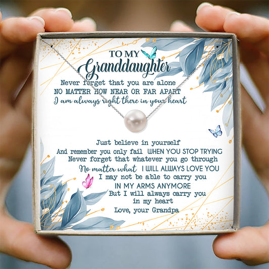 I WILL ALWAYS LOVE YOU - NECKLACE FOR GRANDDAUGHTER FROM GRANDPA