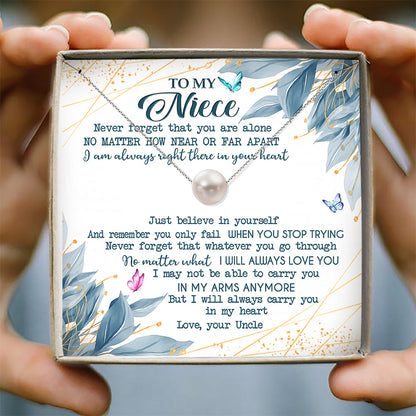 I WILL ALWAYS LOVE YOU - NECKLACE FOR NIECE FROM UNCLE