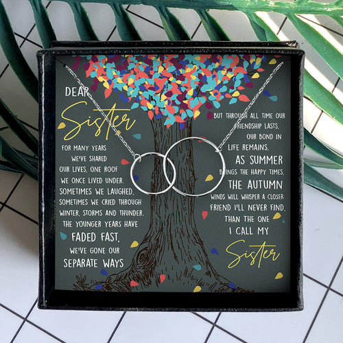 WE'VE GONE OUR SPARATE WAYS  - NECKLACE FOR SISTER
