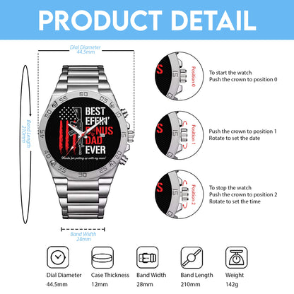 Best Effin' Bonus Dad Ever - Men's Wrist Watch