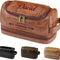 Personalized Toiletry Bag for Men, Engraved Name Initials Toiletry Bag