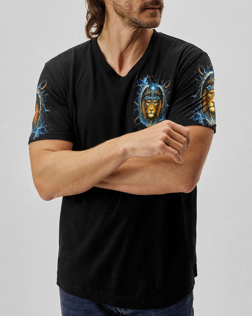 He Brought Me Out Of Darkness Lion Wings Men's All Over Print Shirt