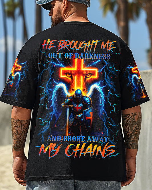 He Brought Me Out Of Darkness Men's All Over Print Shirt
