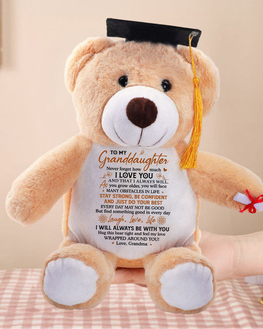 Personalized Graduation Bear – A Hug from Grandma to Granddaughter