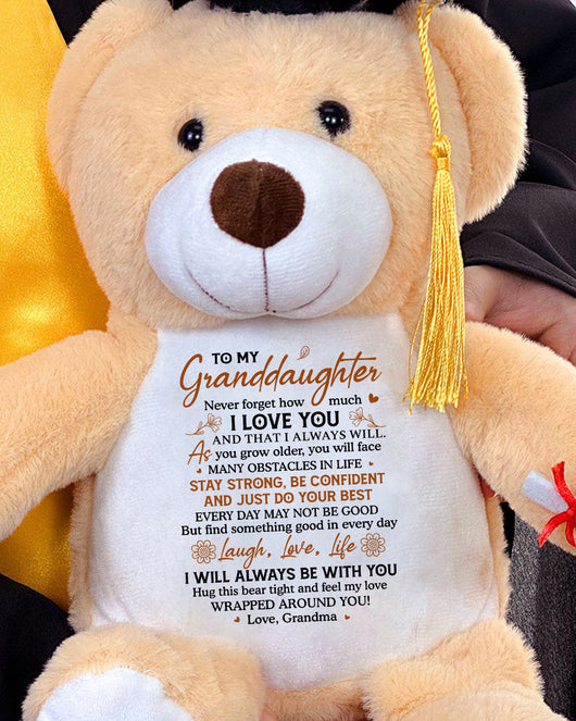 Personalized Graduation Bear – A Hug from Grandma to Granddaughter