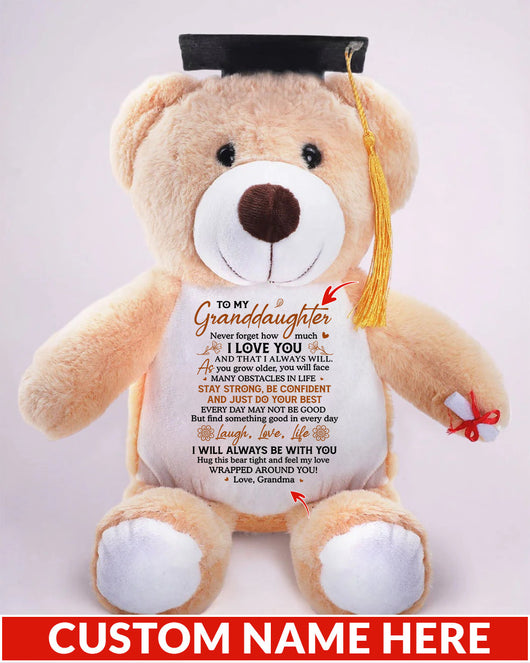 Personalized Graduation Bear – A Hug from Grandma to Granddaughter