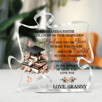 May God Give You The Grace - Personalized Custom Shaped Squared Acrylic Plaque