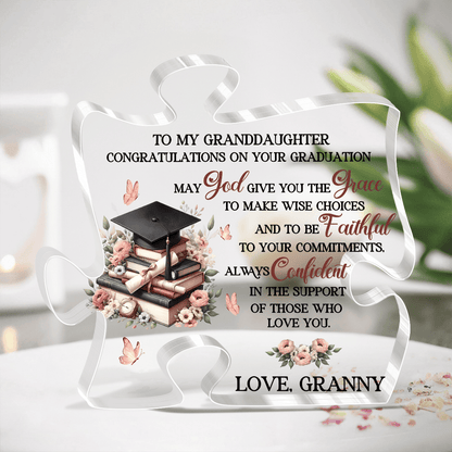 May God Give You The Grace - Personalized Custom Shaped Squared Acrylic Plaque