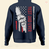 Best Dad Ever - Personalized Back Printed Shirt Father's Day