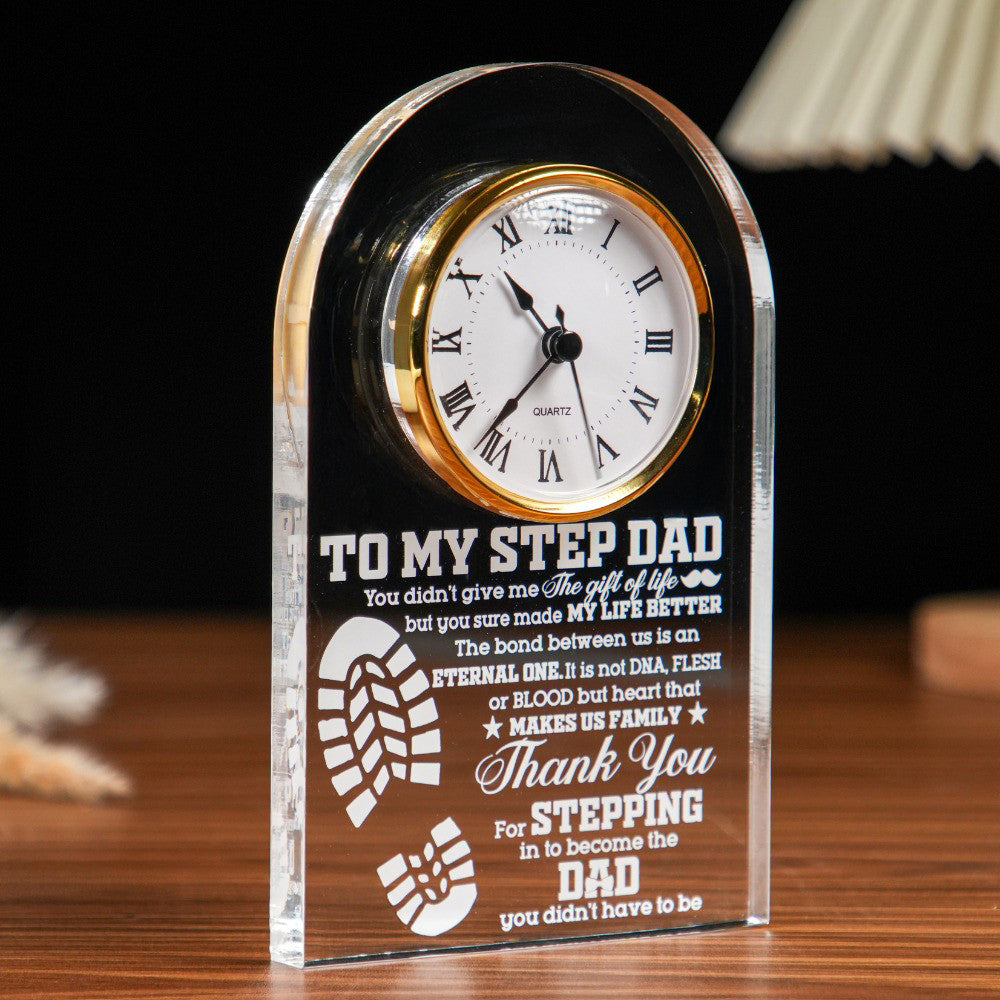 Acrylic Desk Clock Plaque