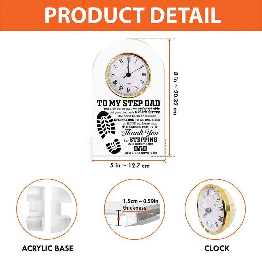 Acrylic Desk Clock Plaque