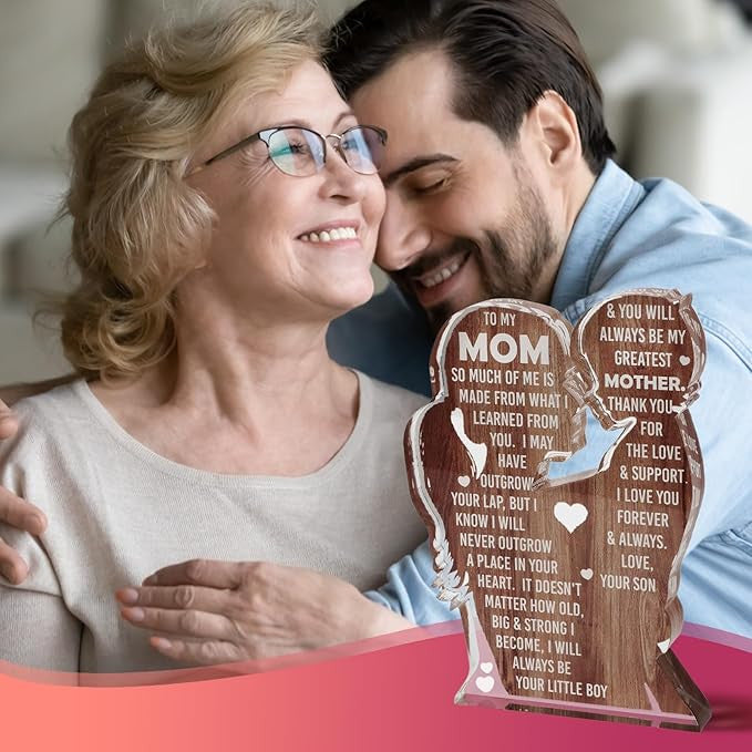 Heartfelt Acrylic Plaque – Meaningful Gift for Dad, Mom, Grandma, or Partner - Perfect for Desk Decor & Special Occasions