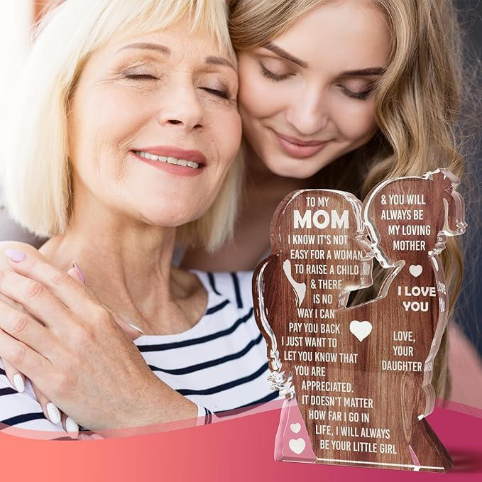 Heartfelt Acrylic Plaque – Meaningful Gift for Dad, Mom, Grandma, or Partner - Perfect for Desk Decor & Special Occasions