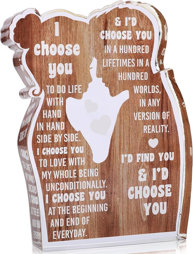 Heartfelt Acrylic Plaque – Meaningful Gift for Dad, Mom, Grandma, or Partner - Perfect for Desk Decor & Special Occasions