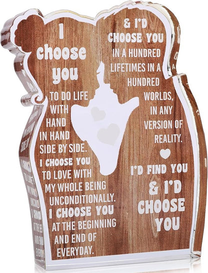Heartfelt Acrylic Plaque – Meaningful Gift for Dad, Mom, Grandma, or Partner - Perfect for Desk Decor & Special Occasions