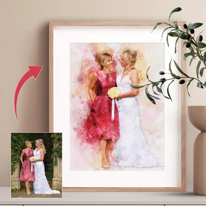 Personalized Watercolor Portrait