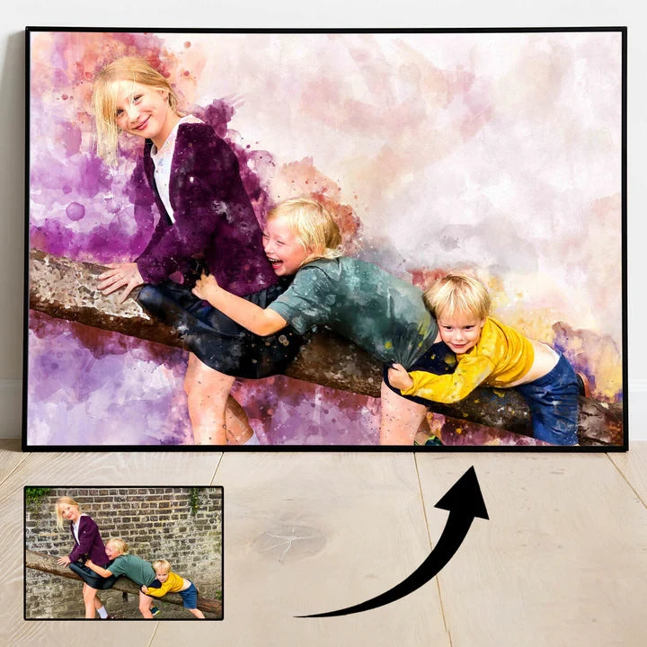 Personalized Watercolor Portrait