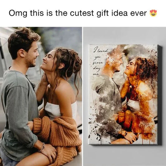 Couples Personalized Portrait – Your Love Captured in Art
