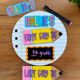 School Milestone Back to School Sign Kit