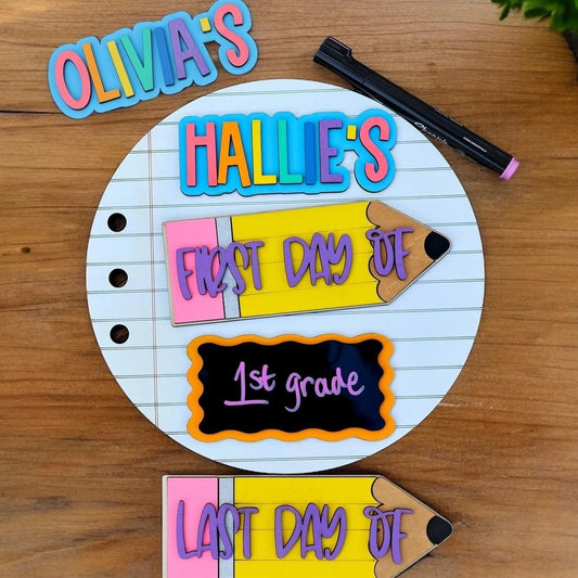 School Milestone Back to School Sign Kit