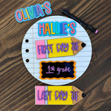 School Milestone Back to School Sign Kit