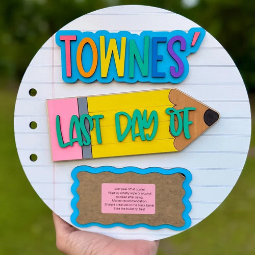 School Milestone Back to School Sign Kit