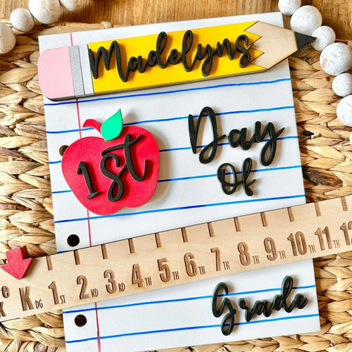 Interchangeable Back to School Sign Kit – 1st & Last Day of School Prop