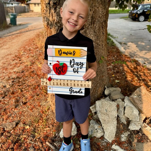 Interchangeable Back to School Sign Kit – 1st & Last Day of School Prop