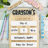 First & Last Day of School Sign – Reusable Back to School Prop