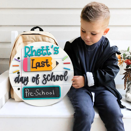 Interchangeable Back to School Sign Kit – 1st & Last Day of School Milestone Prop