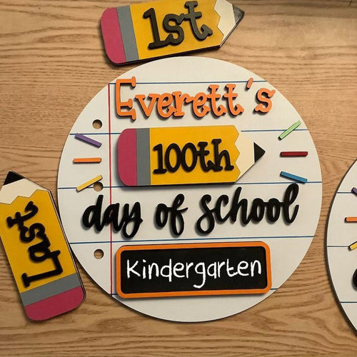 Interchangeable Back to School Sign Kit – 1st & Last Day of School Milestone Prop