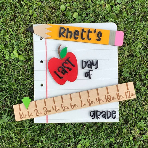 Interchangeable Back to School Sign Kit – 1st & Last Day of School Milestone Prop