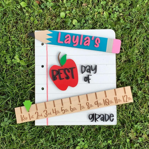Interchangeable Back to School Sign Kit – 1st & Last Day of School Milestone Prop