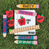Interchangeable Back to School Sign Kit – 1st & Last Day of School Milestone Prop