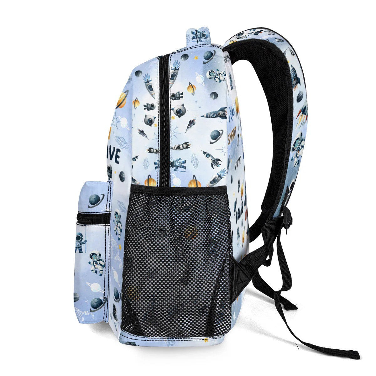 I Am Strong Brave Smart Back To School - Personalized Space Backpack - Gift For Boys, Kids