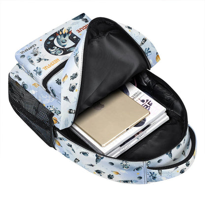 I Am Strong Brave Smart Back To School - Personalized Space Backpack - Gift For Boys, Kids