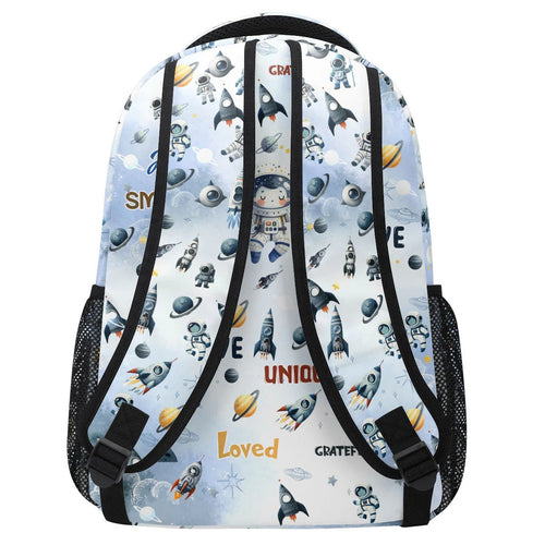 I Am Strong Brave Smart Back To School - Personalized Space Backpack - Gift For Boys, Kids