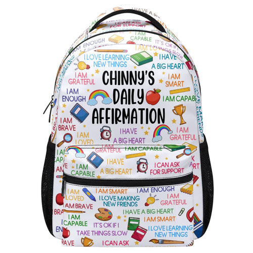 My Daily Affirmation - Personalized School Backpack - Gift For Kids