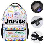 You Can! Believe Yourself Don't Quit Back to School - Personalized Backpack - Gift For Girls, Kids