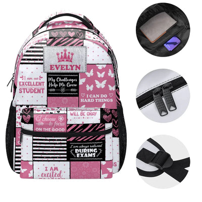 My Challenges Help Me Grow Back to School - Personalized Backpack - Gift For Kids, Girls