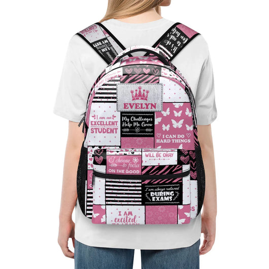 My Challenges Help Me Grow Back to School - Personalized Backpack - Gift For Kids, Girls