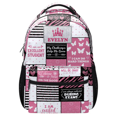 My Challenges Help Me Grow Back to School - Personalized Backpack - Gift For Kids, Girls