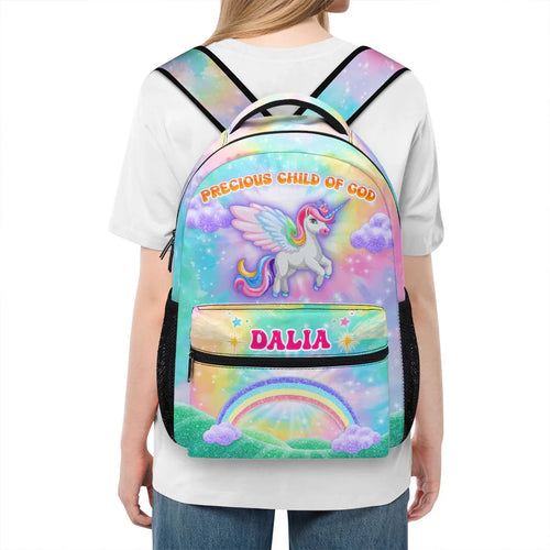 Precious Child Of God - Personalized School Backpack – Gift For Kids, Daughter