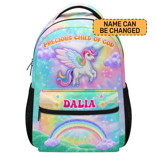 Precious Child Of God - Personalized School Backpack – Gift For Kids, Daughter