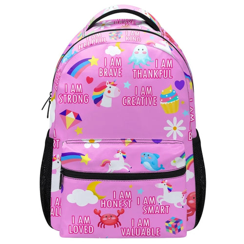 I Am Brave I Am Smart I Am Loved Back to School - Personalized Dinosaur Backpack - Gift For Kids